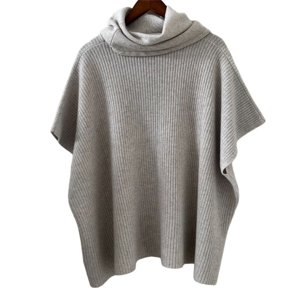 Boden Gray Cashmere Shrug Sweater with Elegant Design - Picture 6 of 11
